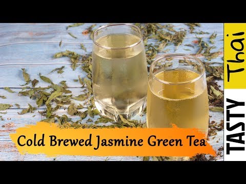 How to Make Cold Brewed Tea - Jasmine Green Tea Easy Cold Brew
