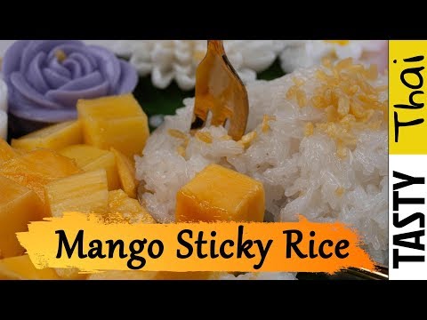 Easy Mango Sticky Rice Recipe - Authentic Mango with Sticky Rice &amp; Coconut Milk Sauce