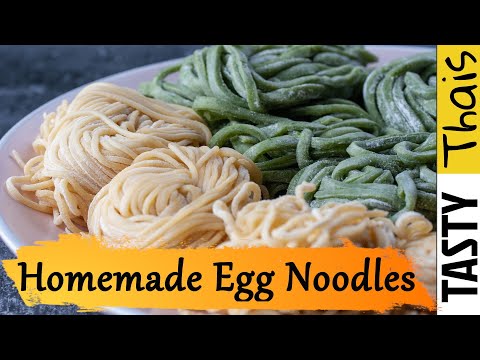 Awesome Homemade Egg Noodles Recipe - Great for Thai dishes &amp; Fun for Kids