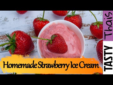 Seriously Good Easy Homemade Strawberry Ice Cream - Delicious!