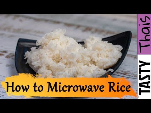 How to Cook The Best Microwave Rice in a Bowl - Thai Jasmine or White Rice