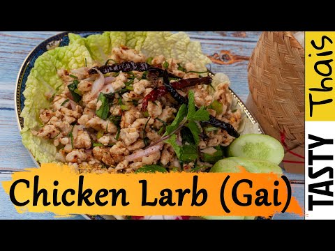 Authentic Chicken Larb Gai Recipe - Low Calorie Thai Minced Chicken Salad