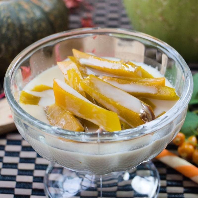Pumpkin in Coconut Milk - Sweet Thai Dessert (Kaeng Buat Fak Tong) Image for Pumpkin in Coconut Milk Recipe