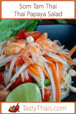 Thai Papaya Salad or Som Tam Thai