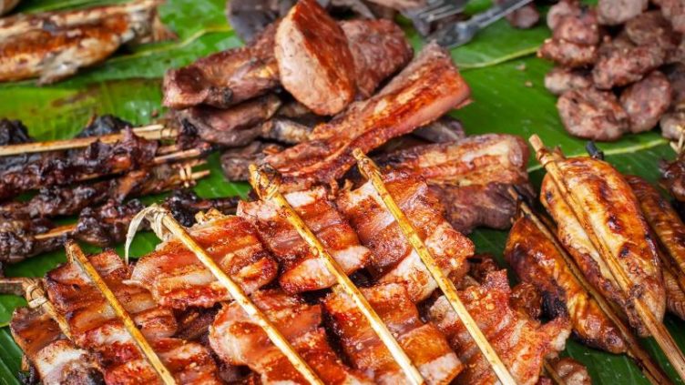 photo of Thai BBQ skewered meats