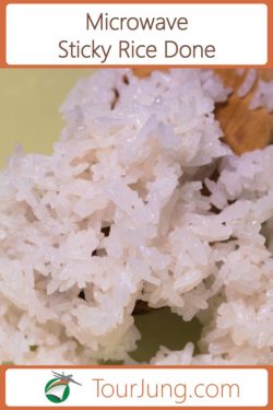 Photo of perfect microwave sticy rice recipe done