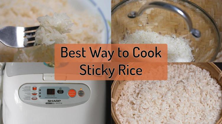 Photo indicating Several of the top methods to cook sticky rice also known as sweet rice compared and the best ones highlighted