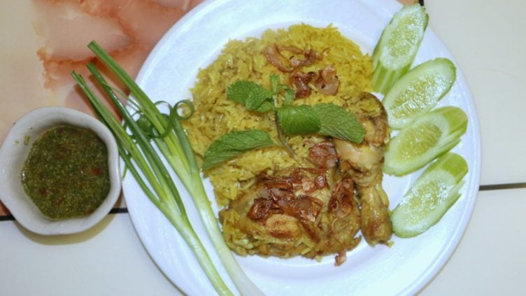 Khao Mok Gai Thai Chicken With Rice Aka Thai Chicken Biryani Rice
