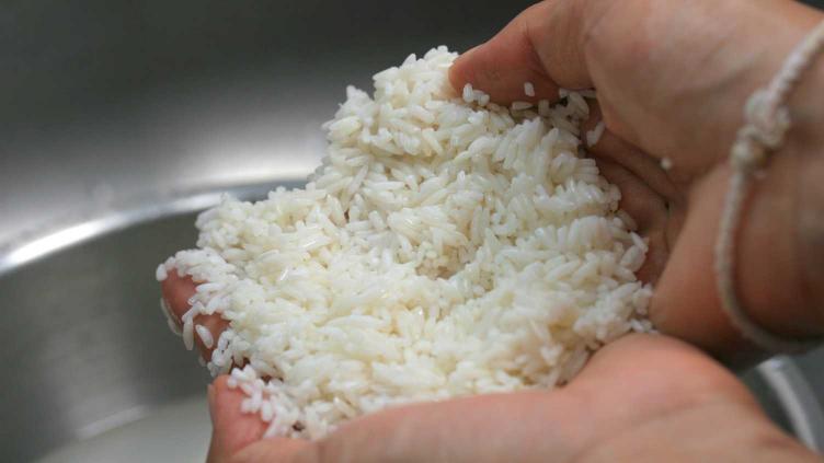 Best Way to Cook Sticky (aka Sweet) Rice in a Rice Cooker (with basket) Photo of sticky rice after washing and soaking for two hours and ready for cooking