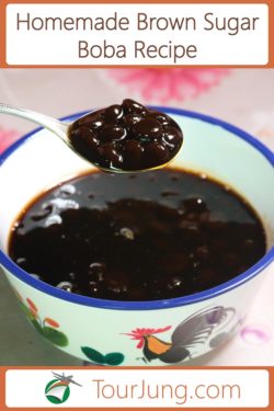 photo of homemade brown sugar boba - the tastiest boba on the planet