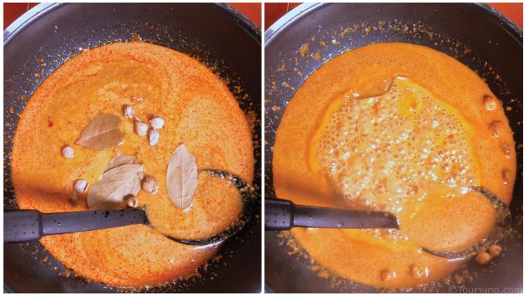 Preparing the Curry for the Chicken Pieces and Potatoes