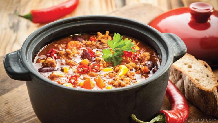 The Best Guide to Cooking with Chili Peppers and Using Substitutes Photo of a pot of Chili Con Carne - A Chili recipe enjoyed globally