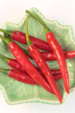 photo of Thai Jinda chili - the mainstay of Thai spicy dishes