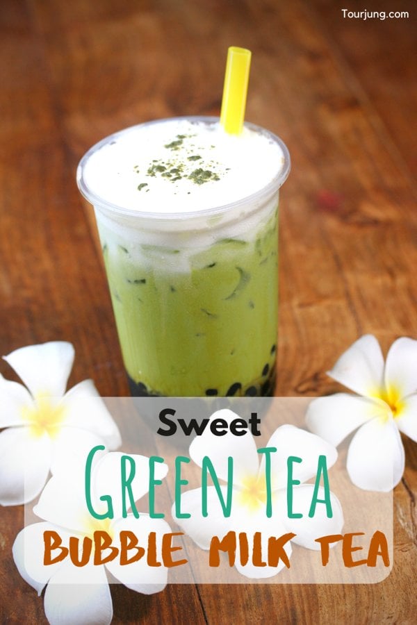 Green Tea with Boba