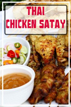 photo of Thai chicken satay