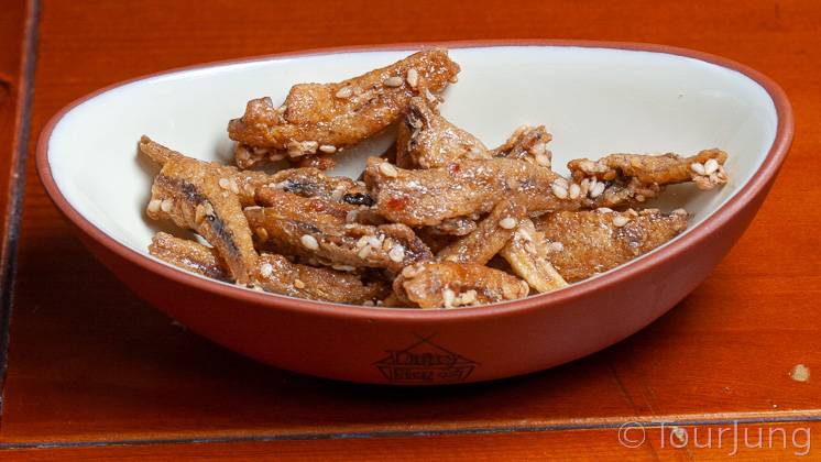Awesome Spicy Cashews Recipe - Thai Yum Med Mamuang with Chili photo of sesame fried fish - a sweet element to the spicy cashews