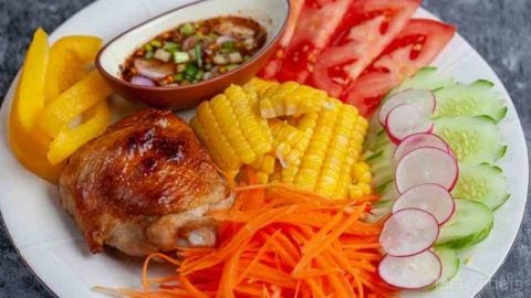 Air Fried Chicken with Easy Thai Dipping Sauce Air Fried Chicken with Easy Thai Dipping Sauce