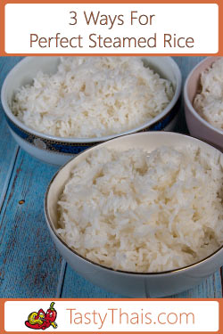 Three methods to cook perfect steamed rice