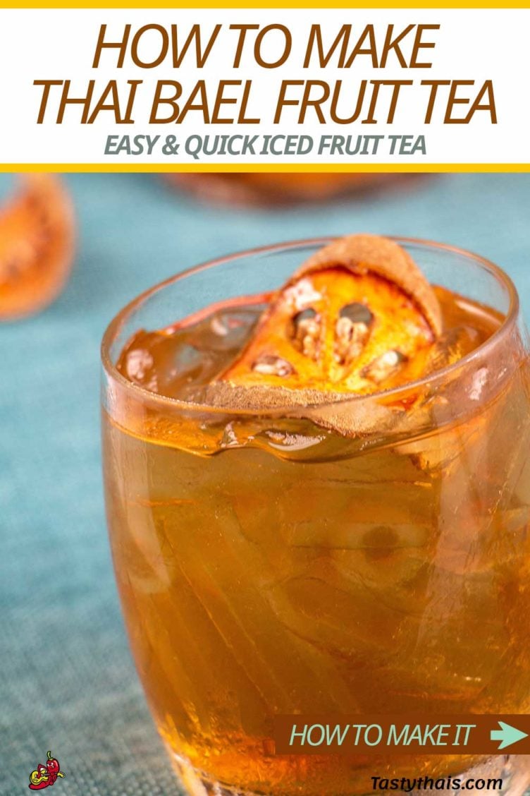How to Make Dried Bael Fruit Tea from Thailand image depicting how to make bael tea