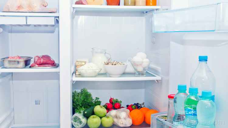 photo of a fridge and freezer being defrosted and reloaded in preparation for long term food storage for self-isolation