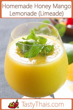 Homemade Honey Mango Limeade