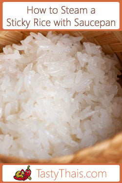 How to Steam Sticky Rice in the saucepan