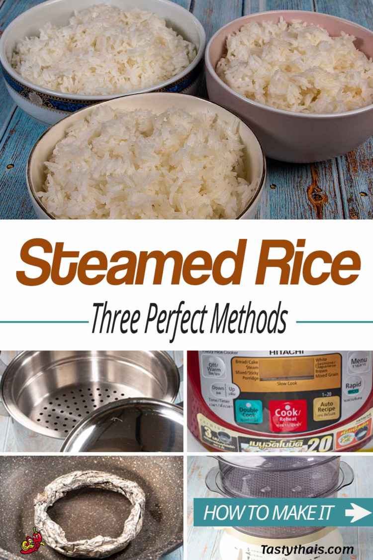 How to Make Steamed Rice without Rice Cooker 米飯