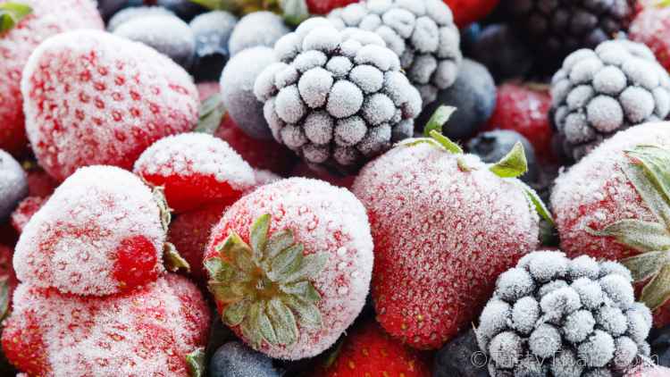 What Food to Stock Up On to Weather the Coronavirus Pandemic - Essentials photo of frozen berries which last a long time frozen and have many vitamins to build immunity and keep your body fed