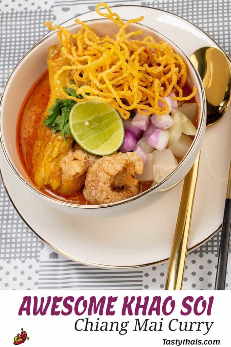 Amazingly delicious Authentic Khao Soi Curry from Chiang Mai