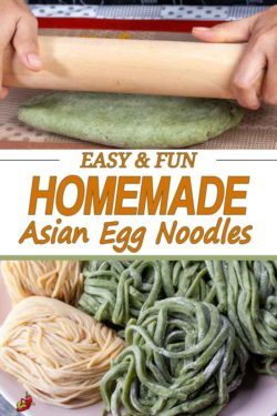 Making Homemade Asian Egg Noodles is Fun for kids and adults