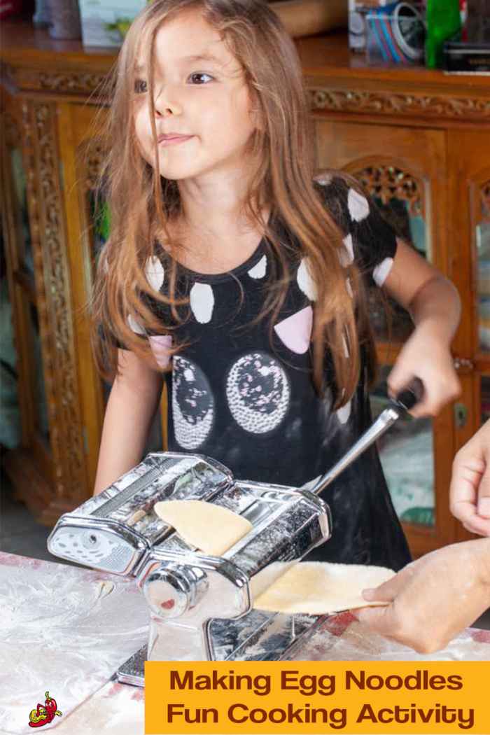 Making homemade noodles is a fun activity for children and a great introduction to cooking