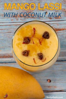 Awesome Thai Mango Lassi Made with Coconut Milk