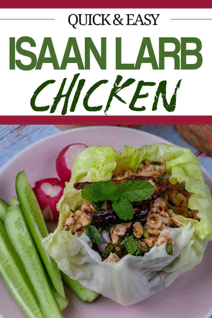 Best Larb Gai (Chicken) Salad - Authentic Northeastern Thai Recipe Quick & Easy Isaan Larb Gai