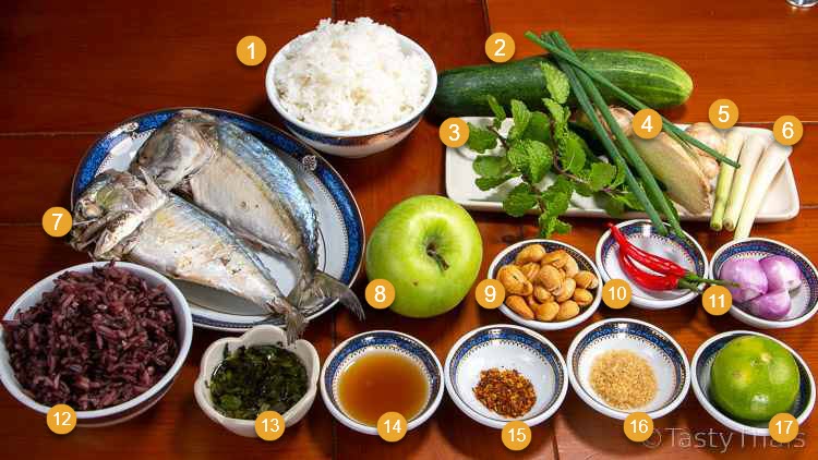 Thai Rice Salad and Mackerel Salad Recipe Ingredients