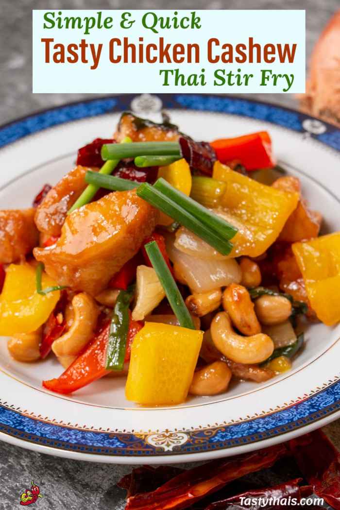 Stir Fried Chicken with Cashew Nuts Thai Style