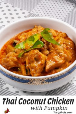 Thai Coconut Chicken Curry with Pumpkin Pin