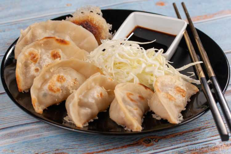 Pan Fried and Steamed Gyoza Dumplings Recipe