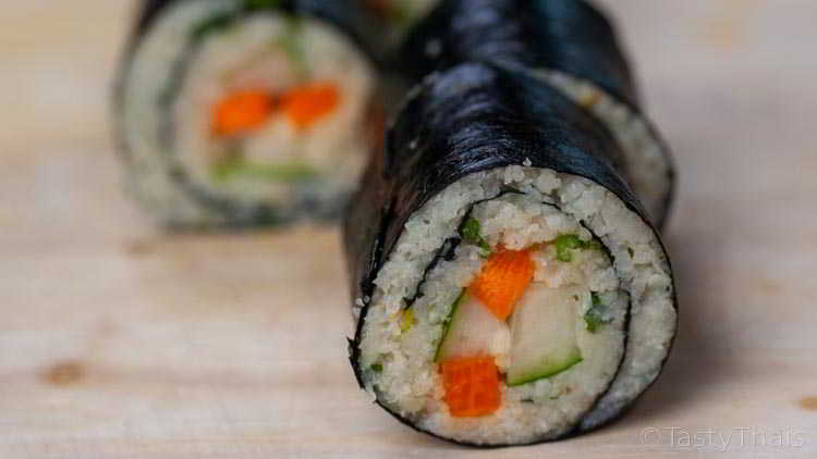 Sushi without rice for low carbs photo