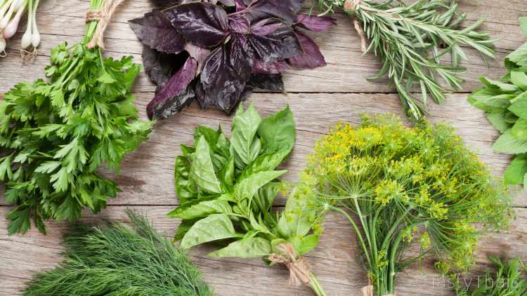 Thai Food Ingredients - Essentials You Need to Keep & Source to Cook Thai Food Assortment of Thai herbs on a table