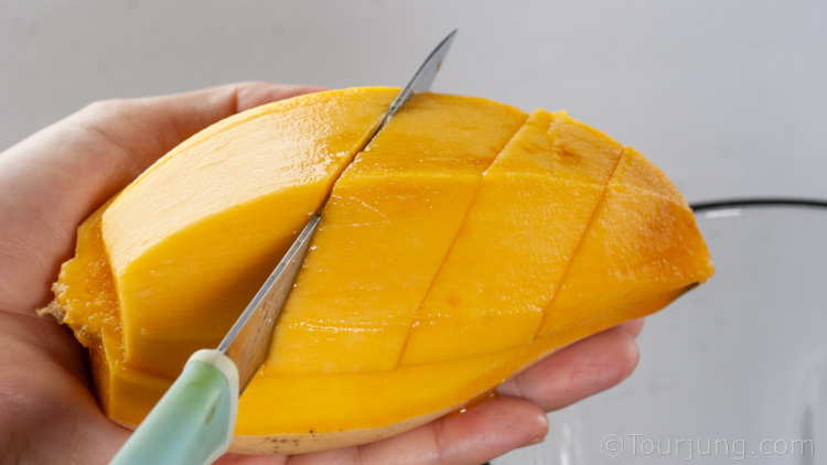 Homemade Mango Fruit Roll Ups - Healthy Thai Fruit Leather Recipe Peel the mango skin and fibrous underlayer too