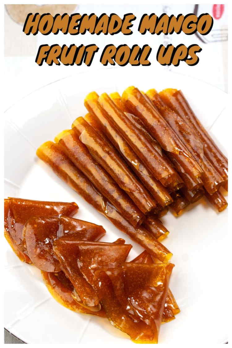 Delicious Thai mango fruit roll ups