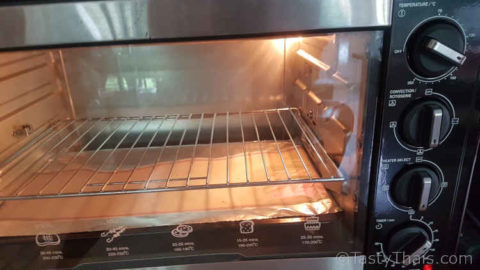 Prepare the oven for baking salt encased fish