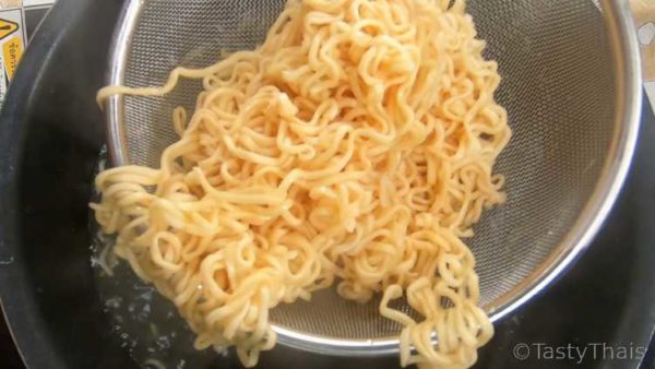 Cook the Noodles al dente as tehy will finish cooked when stir fried