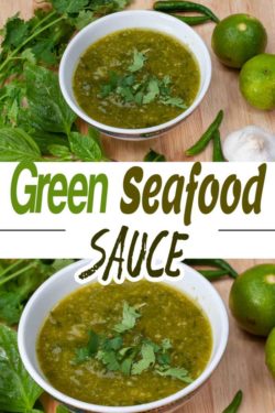Compare the blended and pounded versions of this seafood dipping sauce