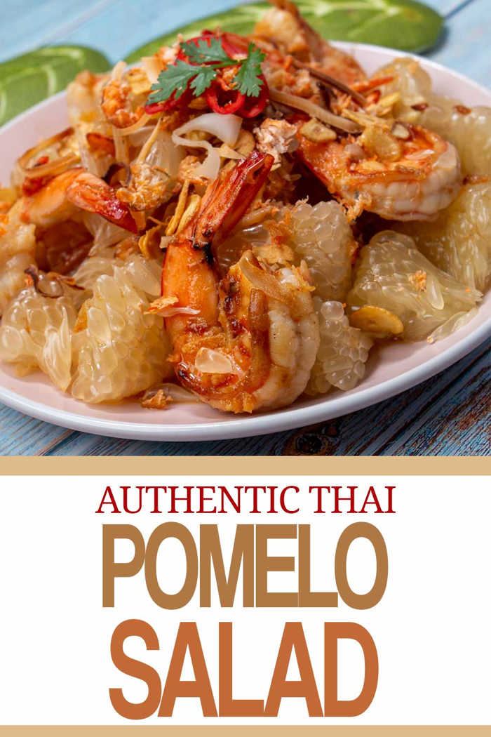Thai Pomelo Salad (Thai Grapefruit Salad) - Yum Som O Authentic Thai Pomelo Salad
